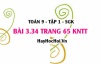 Bài 3.34 Toán 9 tập 1 SGK Kết nối tri thức
